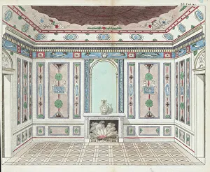 Rosette Prints: Revolutionary era interior design for a salon, 1791