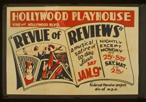 Holly Wood Prints: Revue of reviews a musical satire of today Hollywood Playhou