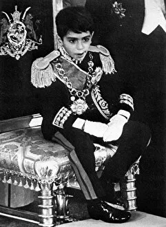 Shah Collection: Reza Pahlavi, Crown Prince of Iran - Shahs Coronation