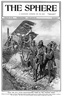 RFC after reconnaissance work on Western Front, WW1 RFC after reconnaissance work on Western Front, WW1