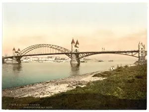 Bonn Prints: Rhine Bridge, Bonn, the Rhine, Germany