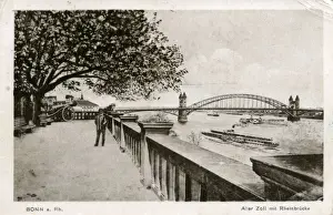 Bonn Prints: The Rhine Bridge and Embankment, Bonn, North Rhine-Westphali