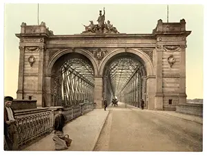 Mannheim Prints: The Rhine Bridge, Mannheim, Baden, Germany