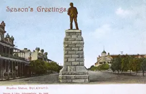Commemoration Prints: Rhodes Memorial, Main Street, Bulawayo, Rhodesia