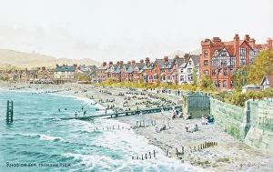 Rhos Prints: Rhos-on-Sea, North Wales, viewed from the Pier
