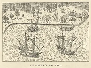 1562 Prints: Ribaut in South Carolina