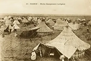 Porches Prints: Rich Indigenous encampment, Morocco