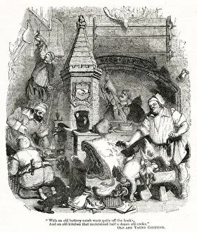 Images Dated 1st November 2019: Rich mans kichen staff at work