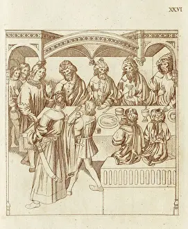 Christians Prints: Richard Beauchamp, Earl of Warwick's banquet for Sir Baltirdam and his men