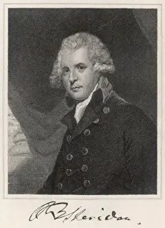 Auto Graph Prints: Richard Brinsley Sheridan