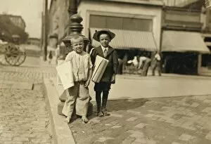 Richard Green, (with hat), 5 year old newsie, Richmond, Va
