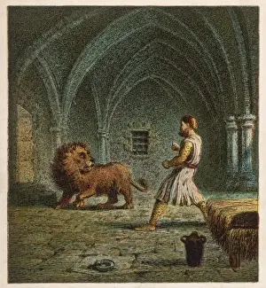 Fights Prints: Richard I Fights Lion