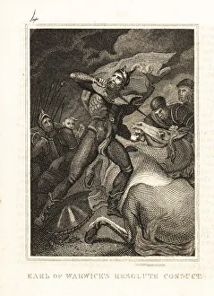 Virtue Prints: Richard Neville fighting at the Battle of St Albans, 1455