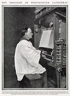 Terry Prints: Richard Terry (1864 - 1938), English organist at Westminster Cathedral. Date: 1910