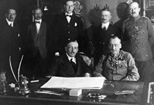 Images Dated 16th September 2011: Richard von Kuhlmann and Count von Czernin, Brest Litovsk