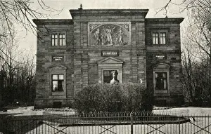 1813 Prints: RICHARD WAGNER German composers villa, Wahnfried, at Bayreuth