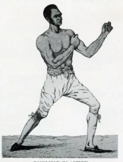 Richmond Prints: Bill Richmond, boxer, in action