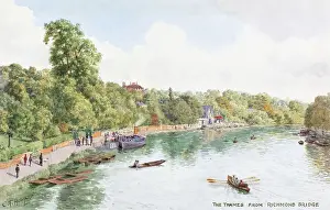 Richmond-on-Thames, Surrey, viewed from Richmond Bridge