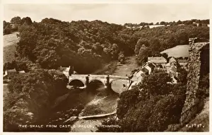 Swale Prints: Richmond - The Swale from the Castle Walls