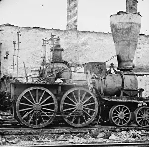 Richmond, Va. Damaged locomotives