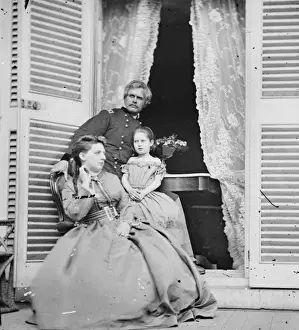 Richmond, Virginia. Gen. Edward OC Ord, wife and child at th