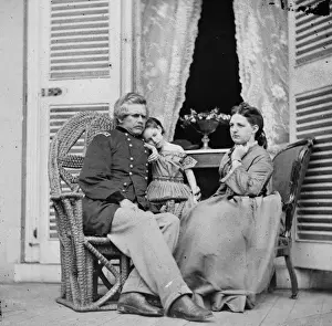 Door Way Prints: Richmond, Virginia. Gen. Edward OC Ord, wife and child at th