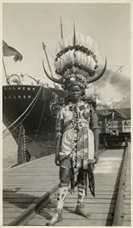 A Rickshaw boy of Durban in their remarkable costume. Introduced from Japan A Rickshaw boy of Durban in their remarkable costume. Introduced from Japan