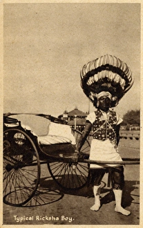 Rickshaw Collection: Rickshaw boy of Durban, South Africa