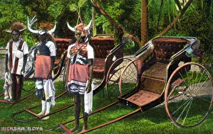 Rickshaw Collection: Rickshaw boys of Durban, South Africa