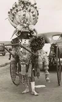 Novelty Prints: Rickshaw driver, Durban, Natal Province, South Africa