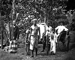 Rickshaw Collection: Rickshaw transport, Ceylon (Sri Lanka)