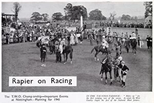 Taunton Collection: 'Riders up'for the first jumping race of the season at Taunton