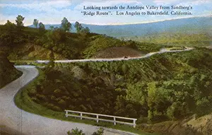 Ridge Route between Los Angeles and Bakersfield, USA