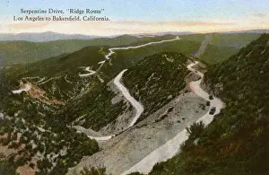 Ridge Route between Los Angeles and Bakersfield, USA