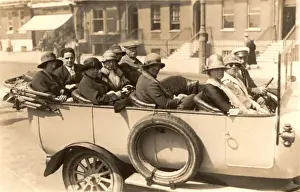 Riding in a charabanc