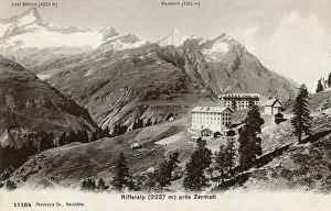 Rieffelalp nr Zermatt, Switzerland, Zinalrothorn & Weisshorn Rieffelalp nr Zermatt, Switzerland, Zinalrothorn & Weisshorn