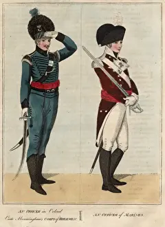 Coote Prints: Rifleman Officer and Officer of Marines