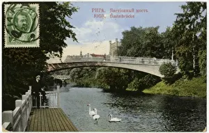 Bastion Prints: Riga, Latvia - The Bastion Bridge - Bastion Hill Park