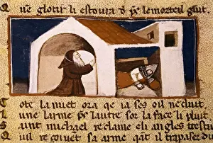 Nazionale Prints: Right of asylum in convents and churches. Illustration
