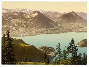 Rigi Scheidegg, looking towards Oberland Alps, Rigi, Switzer