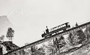Rigi Prints: Rigibahn Rigi railway, Swiss Alps, Switzerland