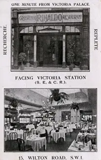 Wilton Prints: Rinaldo Grosvenor Restaurant - 15 Wilton Road, Pimlico