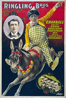 Ringling Bros. - Crandall and his comic burlesque equestrian Ringling Bros. - Crandall and his comic burlesque equestrian