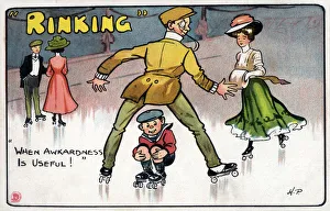 Images Dated 17th February 2020: Rinking - Roller Skating fun for all ages - When Awkwardness is useful!. Date