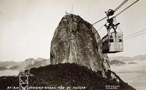 Distinctive Prints: Rio de Janeiro, Brazil - Sugar Loaf Mountain - Cable Car