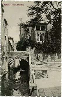 Canal Collection: Rio and Ponte San Cristoforo - Venice, Italy