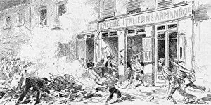 Anarchist Collection: Rioting at Lyon - 1