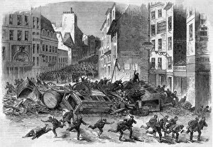 Overturned Gallery: Riots in Paris, 1870