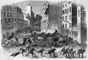 Overturned Gallery: Riots in Paris, 1870