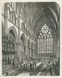 Churches Collection: Ripon Cathedral Interior